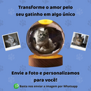Luminária 3D Personalizável - Com a Foto do seu Gato