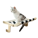 Cama de Madeira Ajustável para Gatos