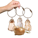 Chaveiro de Acrílico para Pelos de Gatos