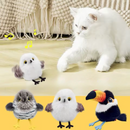 Brinquedo Pássaro Elétrico Recarregável para Gatos